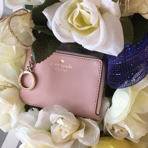 Kate spade- 1 zip card holder- rosycheeks